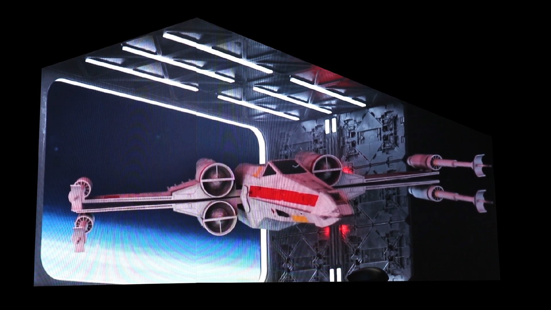 視覺(jué)差裸眼3d L型屏幕 星球大戰